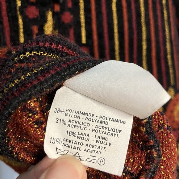 Vintage Storie di Maglieria De Pietri Dorrit Cardigan Womens Knit Boho Romantic - Picture 4 of 13